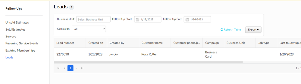Issues With Following up and Leads - ServiceTitan Community