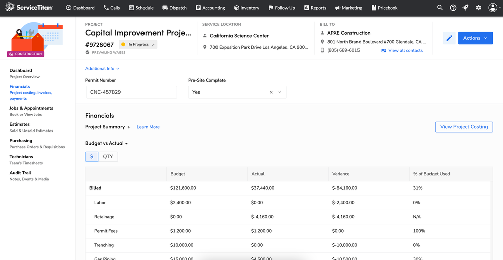 Now Available: ServiceTitan Project Tracking! - ServiceTitan Community